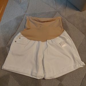 New with tags Motherhood maternity white size medium shorts